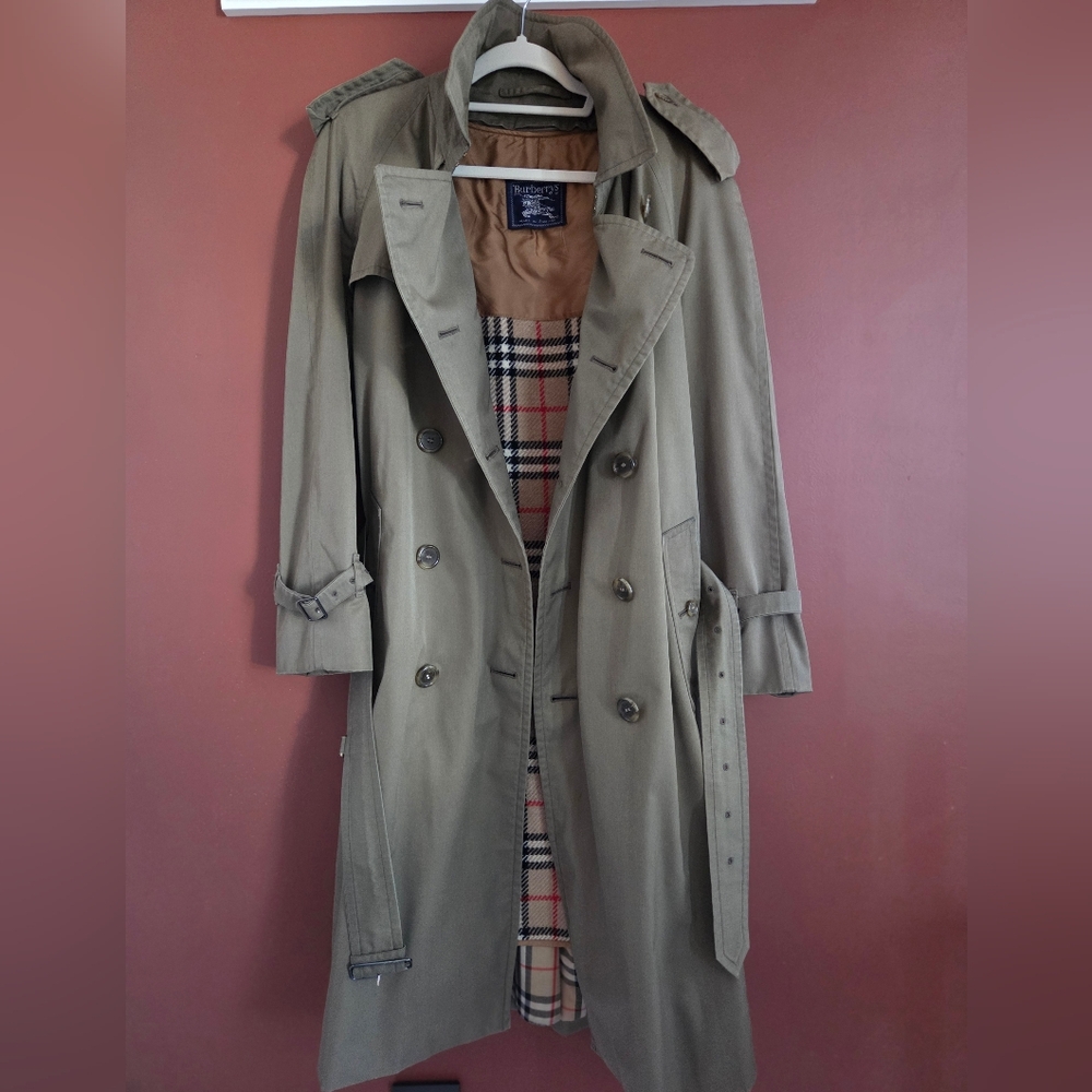 Vintage Burberrys  Trench CoatMade in England NovaCheck Lined Classic Price Firm - Picture 4 of 10